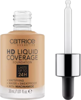 Тональная основа Liquid HD Coverage Water 048 Desert Beige 30 мл Catrice