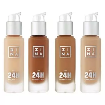 Тональная основа The 24h Foundation Base de Maquillaje 3Ina, 651 Caramel