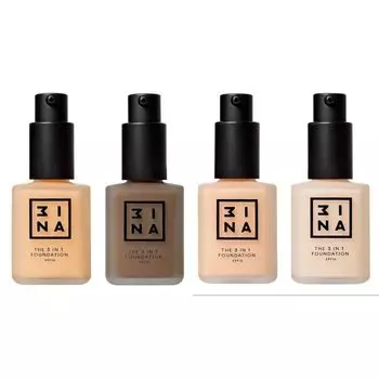 Тональная основа The 3 in 1 Foundation Base de Maquillaje 3Ina, 606 Ultra Light Yellow