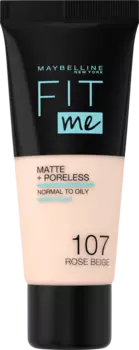 Тональный крем Fit Me Matte 107 Rose Beige 30 мл Maybelline New York