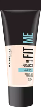 Тональный крем Fit Me Matte Poreless 102 Fair Ivory 30 мл Maybelline New York
