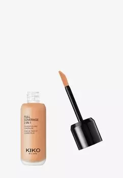 Тональный крем Full Coverage 2 In 1 Foundation And Concealer KIKO Milano, цвет 30 warm beige