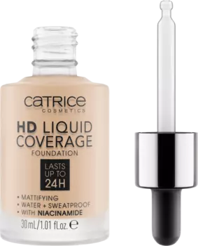 Тональный крем Liquid HD Coverage Water 10 Light Beige 30 мл Catrice