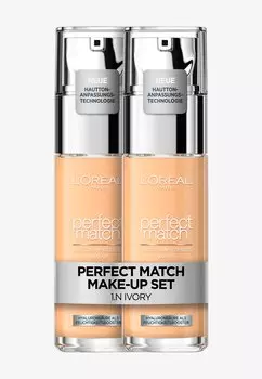 Тональный крем Perfect Match Make-Up Doublepack L'Oral Paris, слоновая кость