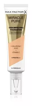Тональный крем повышенной стойкости SPF 30 Max Factor Miracle Pure Skin, оттенок 30 Porcelain 30 мл