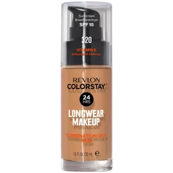 Тональный крем с помпой для комбинированной и жирной кожи tru beige 320 Revlon Colorstay, 30 мл