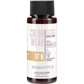 Тоник для блеска Color Wear 07N 60 мл, Alfaparf Milano
