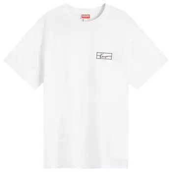 Тонкая футболка с вышивкой Weave Kenzo, белый