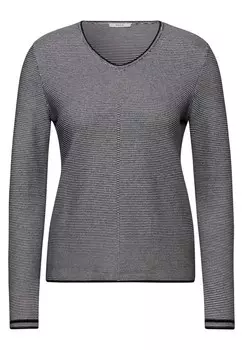 Тонкий вязаный свитер CECIL Sweater, черный