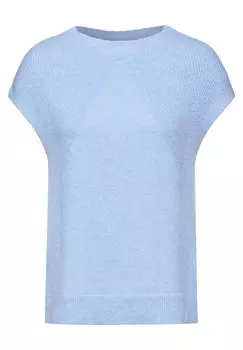 Тонкий вязаный свитер CECIL Sweater, пятнистый синий