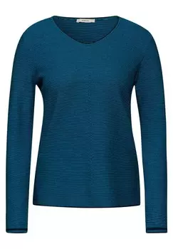 Тонкий вязаный свитер CECIL Sweater, синий