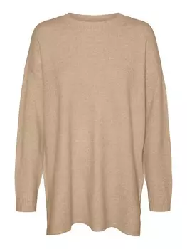 Тонкий вязаный свитер VERO MODA Sweater DOFFY, бежевый