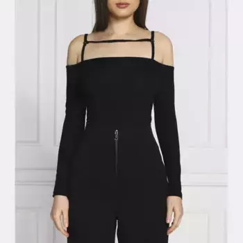 Тонкое подтянутое боди Guess, черный