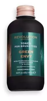 Тоны для брюнеток, Тонирующая краска для темных волос 5 Green Envy, 150 мл Revolution Haircare