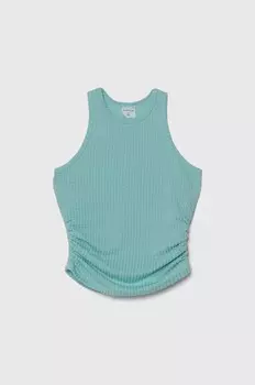 Топ Abercrombie & Fitch для мальчиков и девочек, бирюзовый