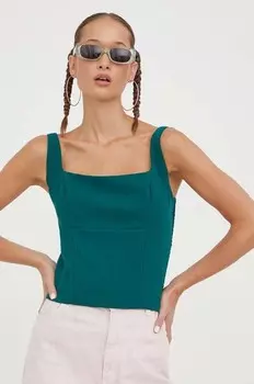 Топ Abercrombie & Fitch, зеленый