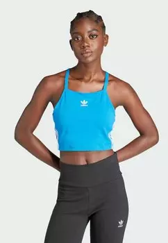 Топ ADICOLOR STRIPES CROP adidas Originals, цвет bluebird