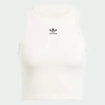 Топ Adidas Essentials Rib, белый