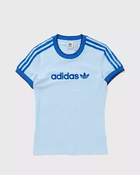 Топ Adidas Wmns Badge Slim Tee, цвет clesky