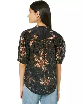 Топ AllSaints Tila Kuroyuri Top, черный