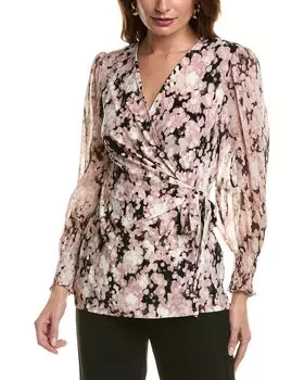 Топ Anne Klein Smocked, черный