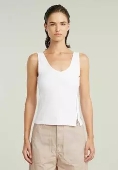 Топ ASYMMETRICAL ZIP G-STAR, белый