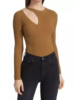 Топ Bailey 44 с вырезом в виде кошки, macchiato