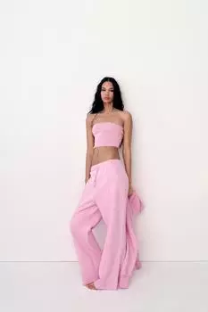 Топ-бандо ZARA, розовый