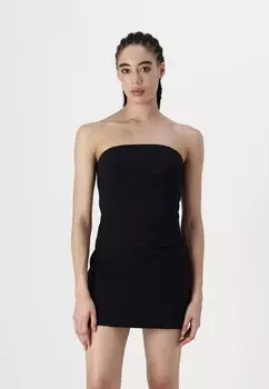 Топ BARE SLIM STRAPLESS TAILORING TUB Abercrombie & Fitch, черный