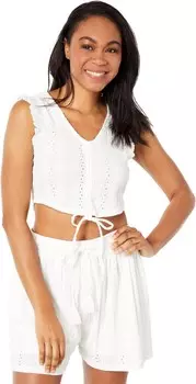Топ BCBGeneration Eyelet Top V1VX3T13, белый