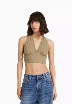 Топ Bershka, бежевый