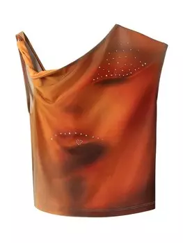 Топ Bershka, цвет Orange/Dark Orange