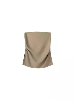 Топ Bershka Top, бежевый