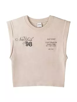 Топ Bershka Top, песочный