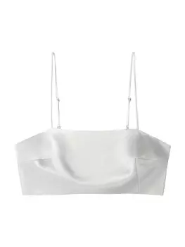 Топ Bershka Top, серебряный