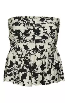 Топ без бретелек Vero Moda, серый