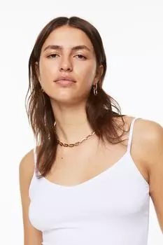 Топ без рукавов H&amp;M, белый