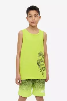 Топ без рукавов из трех частей с принтом H&M