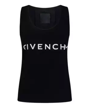 Топ без рукавов S с принтом Archetype Givenchy, черный