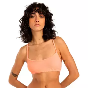 Топ бикини Billabong Tanlines Lace Up, оранжевый