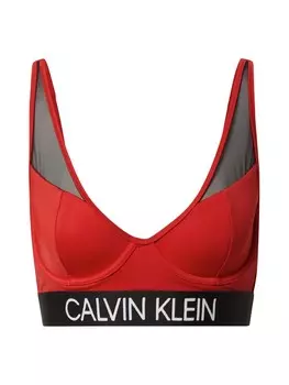 Топ бикини Calvin Klein, цвет Rusty Red