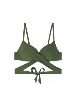 Топ бикини Calzedonia INDONESIA, темно-зеленый