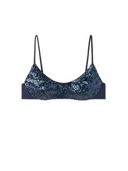 Топ бикини Calzedonia, морской синий