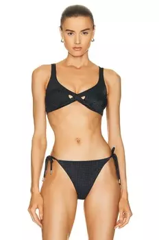 Топ бикини Givenchy Crossed, цвет Black & Grey