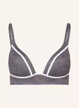 Топ бикини MARYAN MEHLHORN Bralette ARGENTUM mit Glanzgarn, серо-коричневый