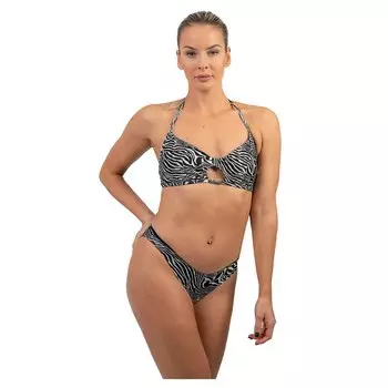 Топ бикини Nebbia Ilhus Zebra, черный