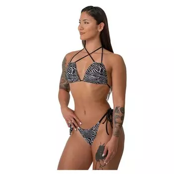 Топ бикини Nebbia Macei Zebra, черный