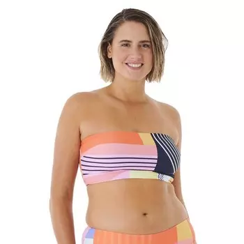 Топ бикини Rip Curl Day Break Long Line Bandeau, разноцветный