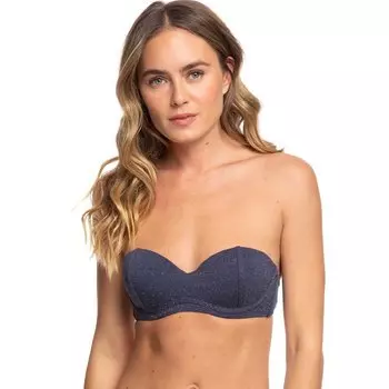 Топ бикини Roxy Gorgeous Sea Molded Bandeau, серый