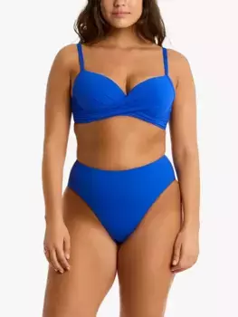 Топ бикини Sea Level Essentials Cross Front Moulded Underwire, цвет cobalt
